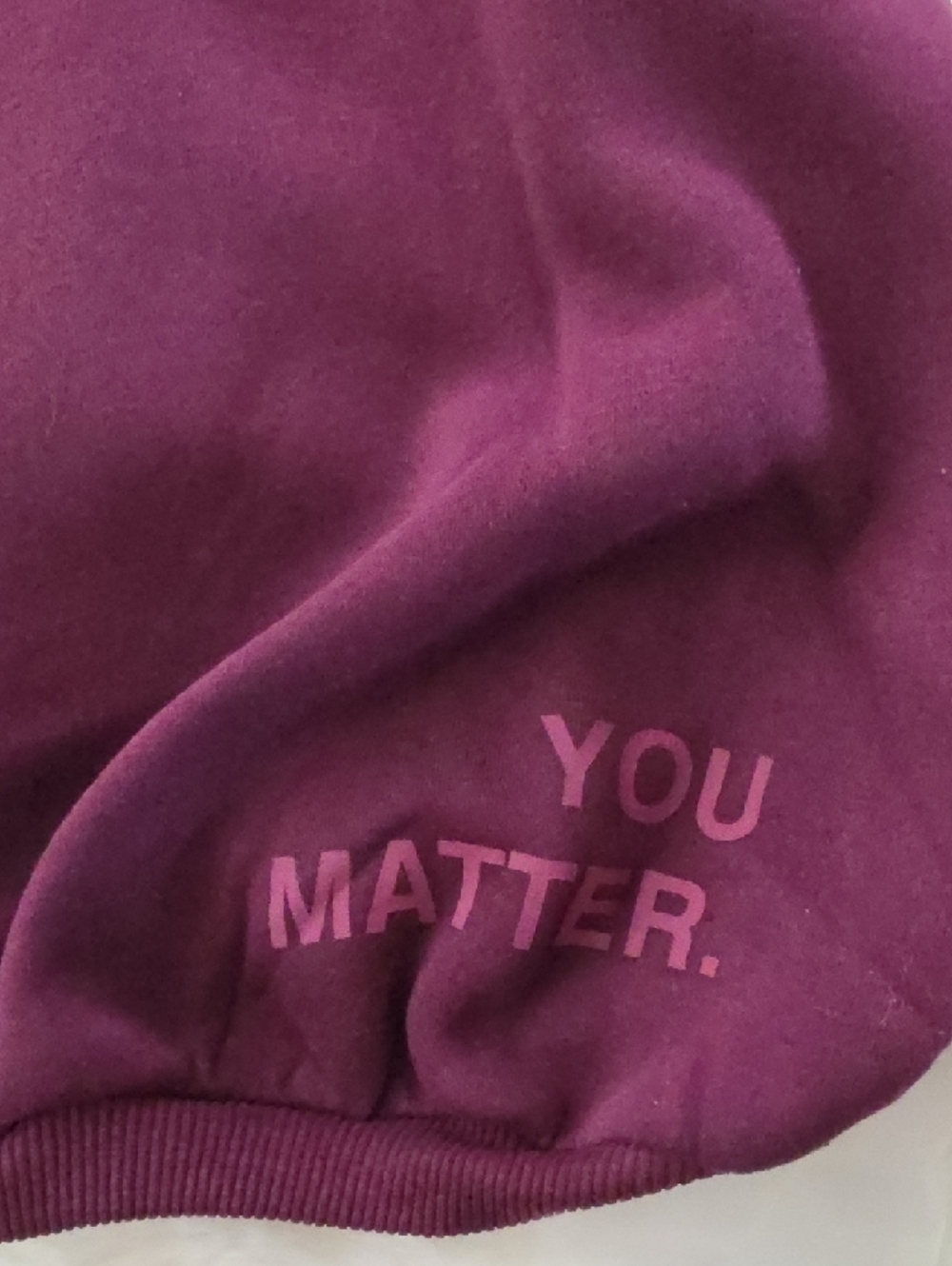 Comfort Clothing 'You Matter Paw Hoodie' Limited Edition in Plum - Picture 7 of 11
